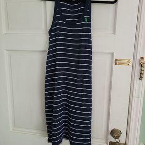 Ralph Lauren Navy and White Dress Size Large